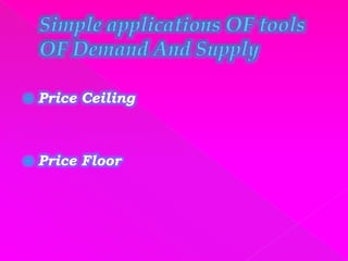 price determination and simple applications | pptx... Forms of market and price determination under perfect competition with ...
