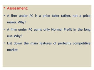 price determination and simple applications | pptx... FORMS OF MARKET with Simple Applications of Demand and supply PPT | PPTX