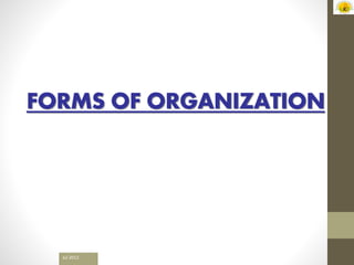 Forms of organization | PPTX