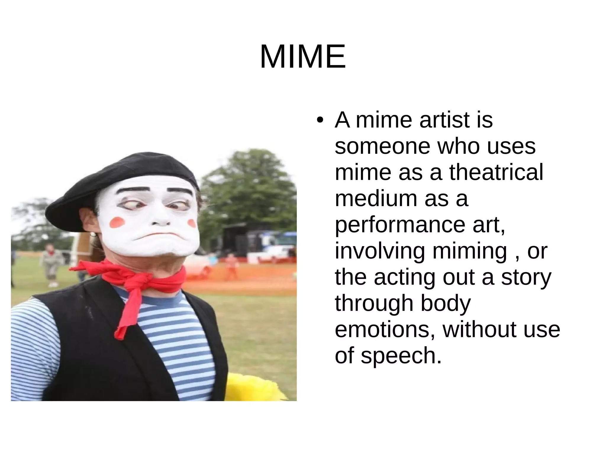 Forms Of Performing Arts ODP