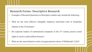 Research methodology & research designs & techniques | PPTX
