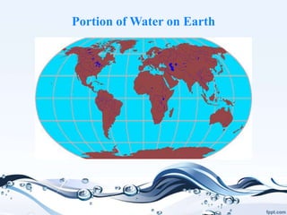 Portion of Water on Earth
 