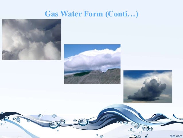 forms of water what is water in the form of gas