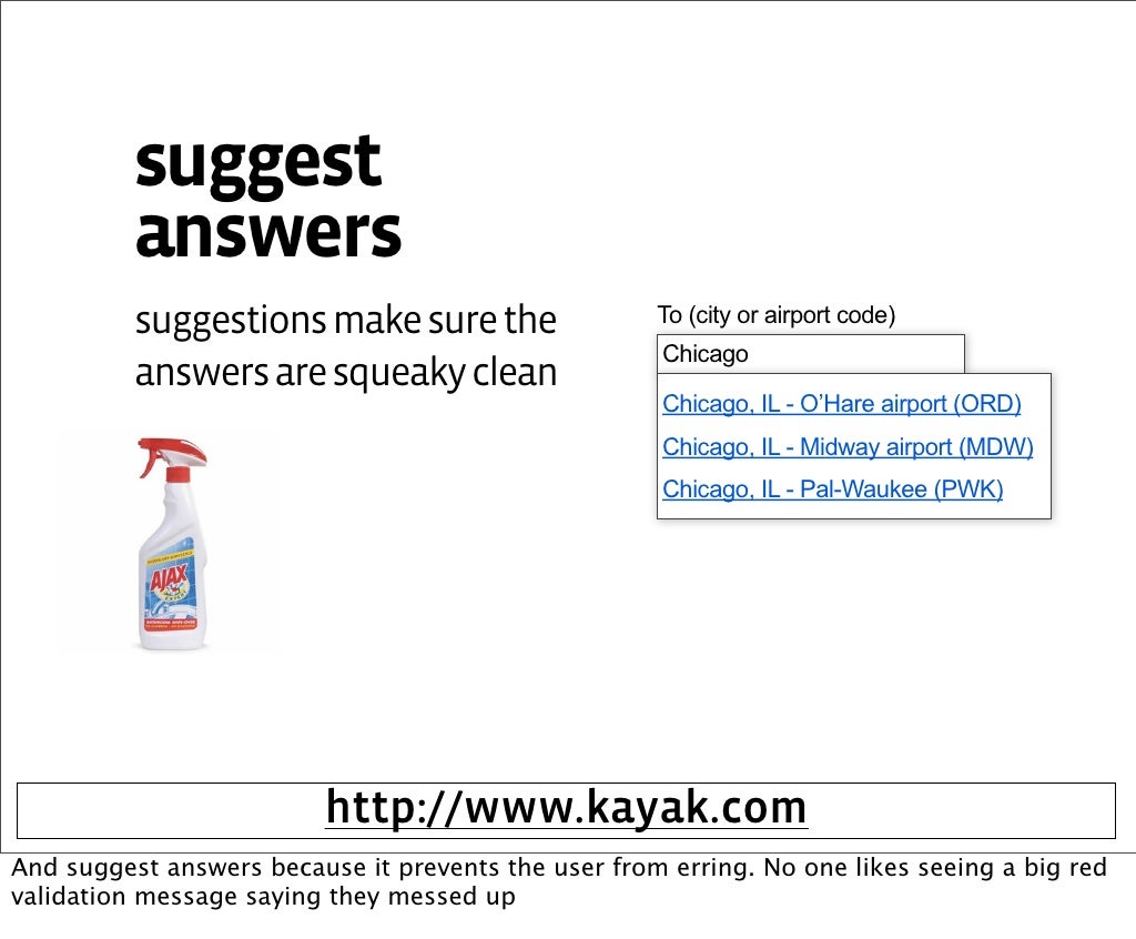 suggest answers suggestions make sure