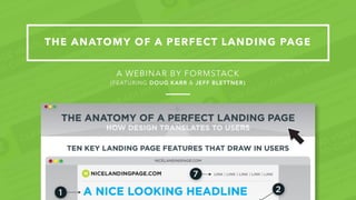 THE ANATOMY OF A PERFECT LANDING PAGE 
A WEBINAR BY FORMSTACK 
(FEATURING DOUG KARR & JEFF BLETTNER) 
 