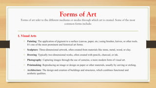 Art App_FORMS, VALUES & FUNCTIONS OF ART.pptx