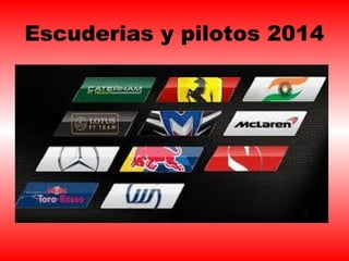 Escuderias y pilotos 2014 
 