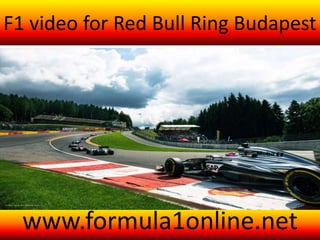 F1 video for Red Bull Ring Budapest
www.formula1online.net
 