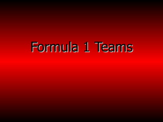 Formula 1 Teams 