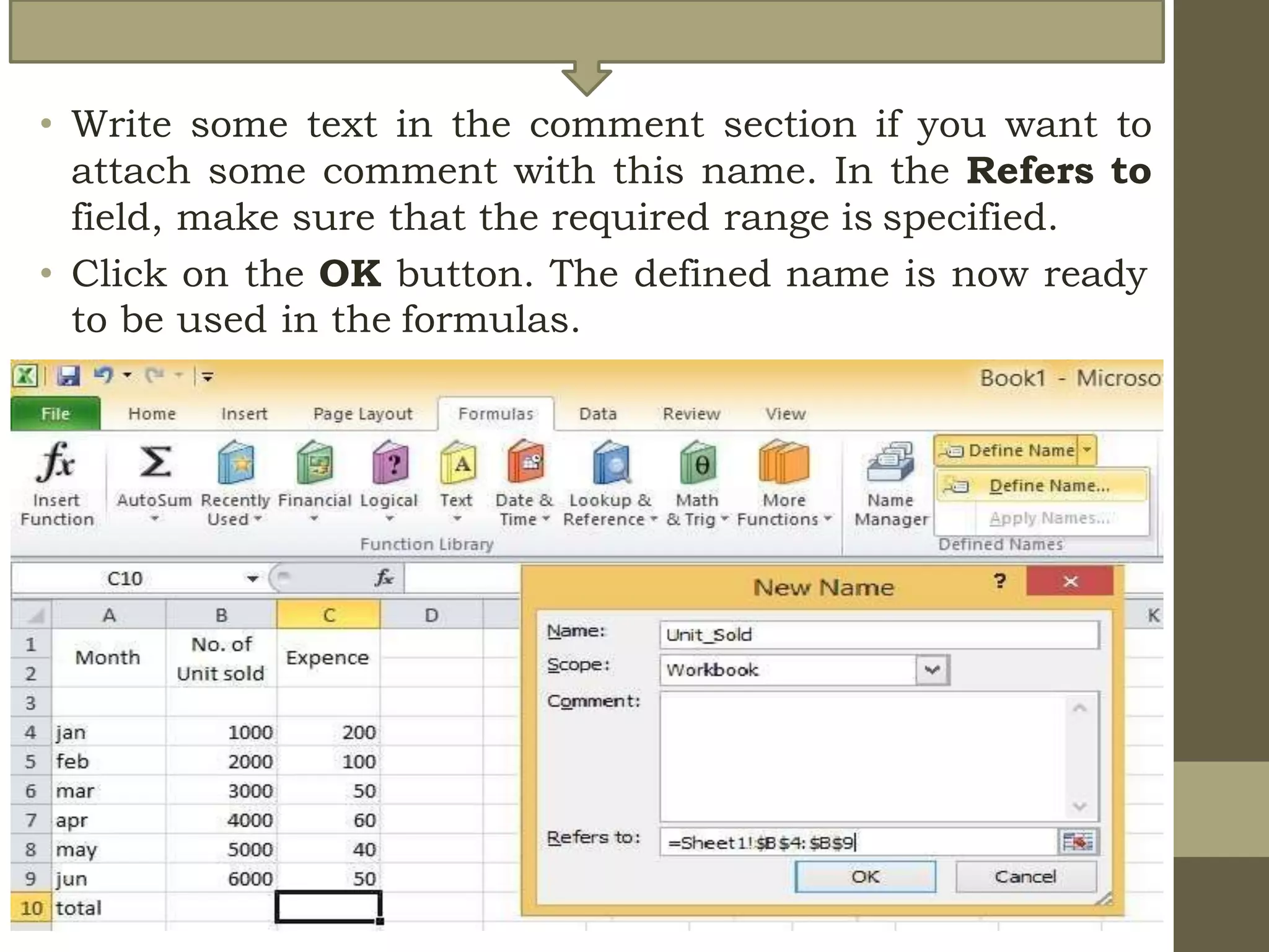 Formulas and functions | PPTX