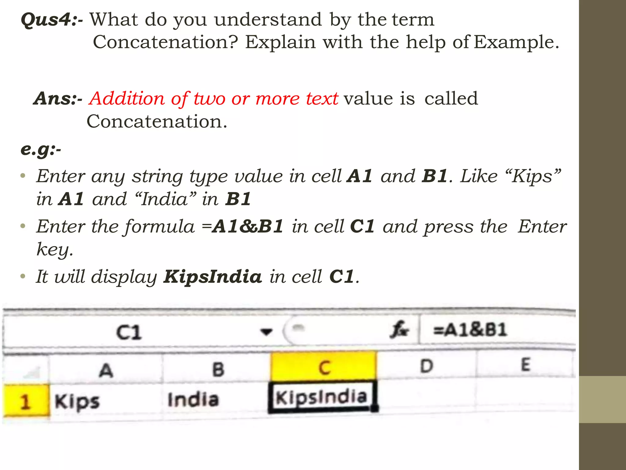 Formulas and functions | PPTX