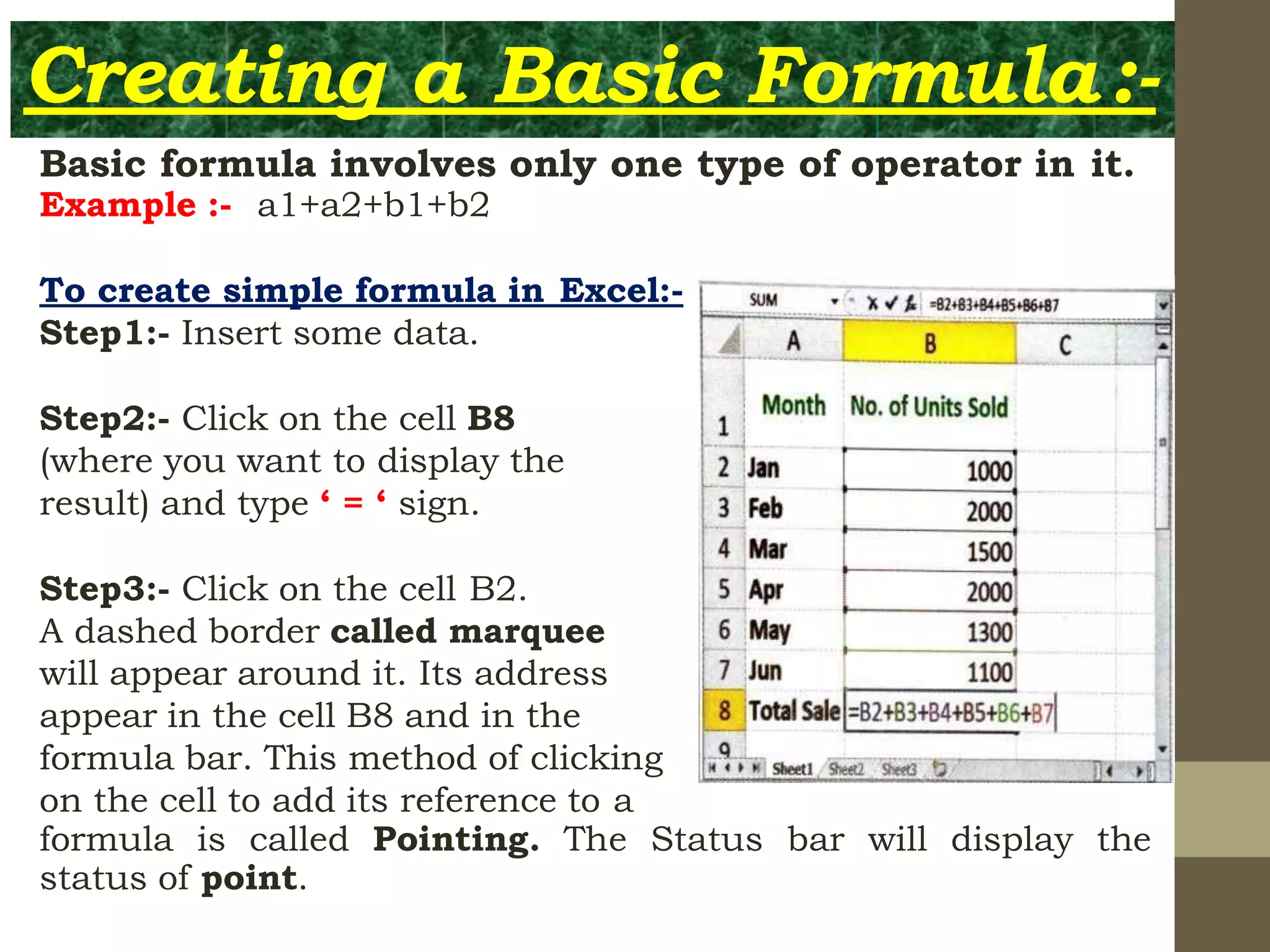 Formulas and functions | PPTX