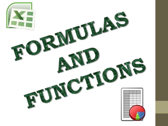Formulas and functions | PPTX