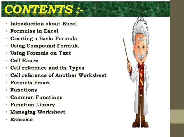 Formulas and functions | PPTX