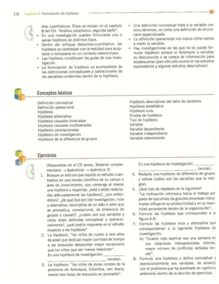 Formulación de Hipótesis