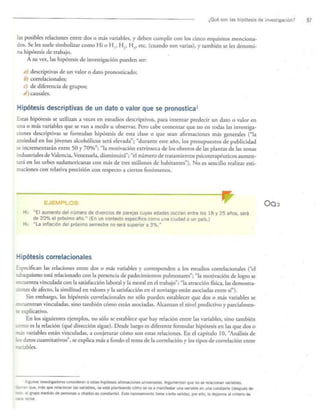 Formulación de Hipótesis