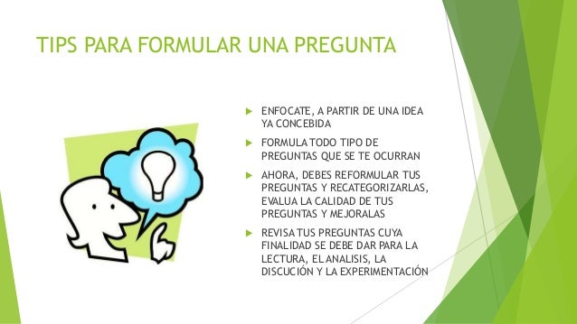 Formulación de preguntas