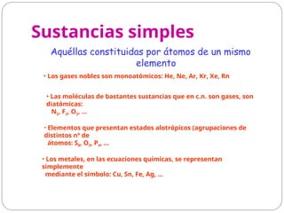 Reacciones químicas y Formulación de inorgánicos | PPT