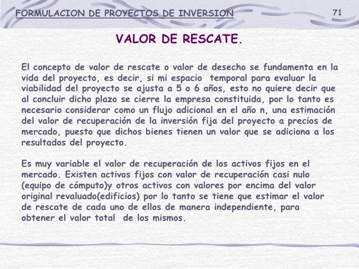 Formulacion de proyectos
