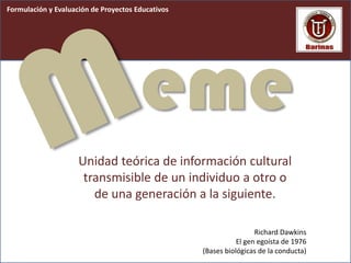 Formulación y Evaluación de Proyectos Educativos