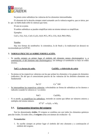 Formulacion y nomenclatura_inorganica3 | PDF