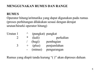 Formula dan fungsi | PPT