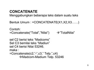 Formula dan fungsi | PPT