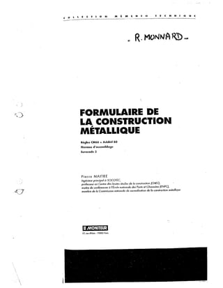 Formulaire de la construction métallique p. maitre lemoniteur