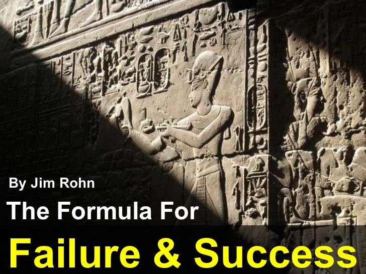 Formula Of Failure And Success