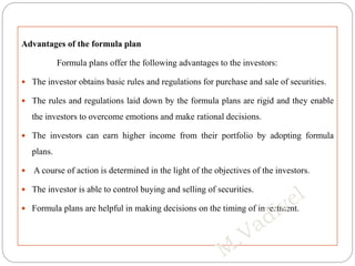Formula Plans in portfolio management Selection | PPTX