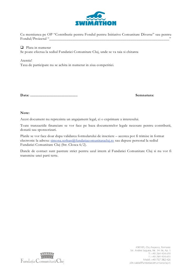 Formular de inscriere