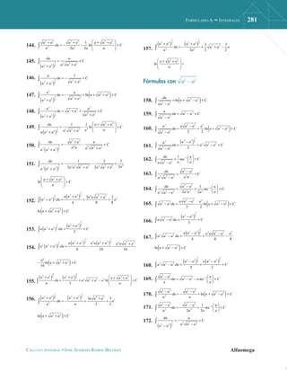 formulario de Calculo Diferencial e Integral | PDF