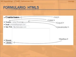 IES Augustóbriga – 2º SMR – Aplicaciones Web rmonago
 