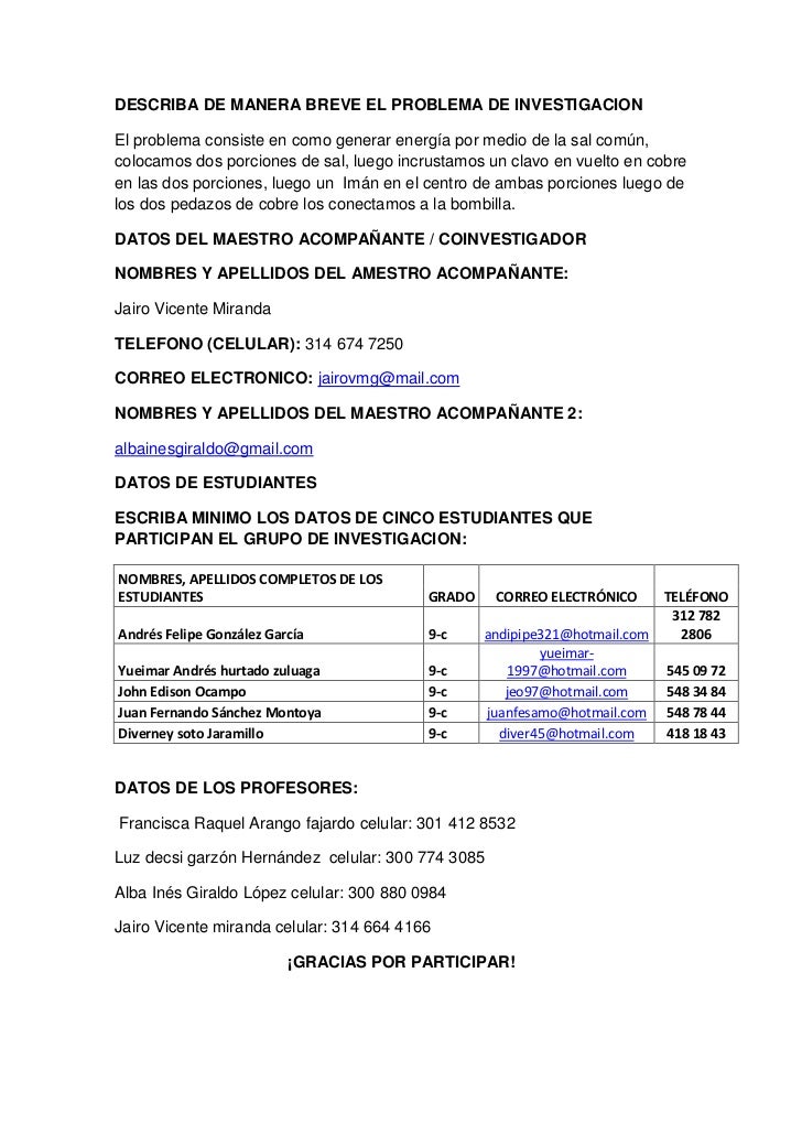 Formulario de inscripcion ondas