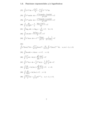 Formulario De Integrales