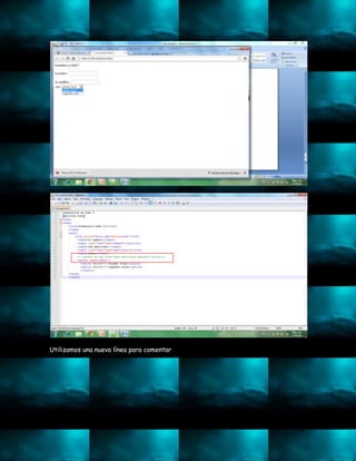 Utilizamos una nueva línea para comentar