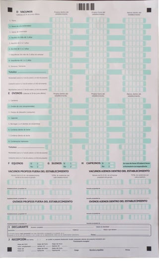 Formularios A1 y A2 | PDF