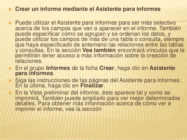 Formularios e informes en access