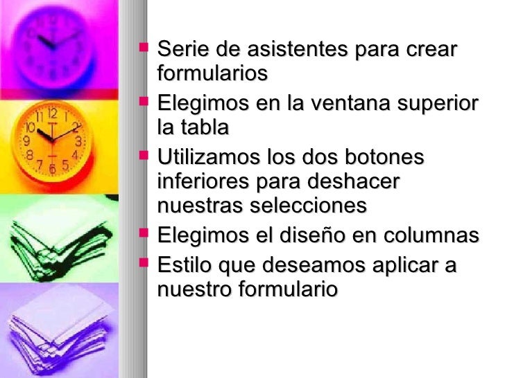 Formularios en microsoft access