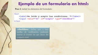 Formularios html5 | PDF