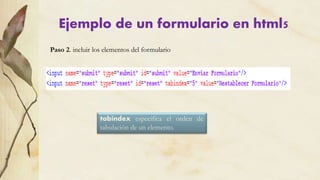Formularios html5 | PDF