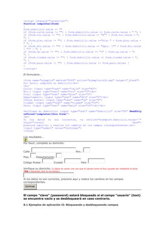 Formularios Javascript | DOC