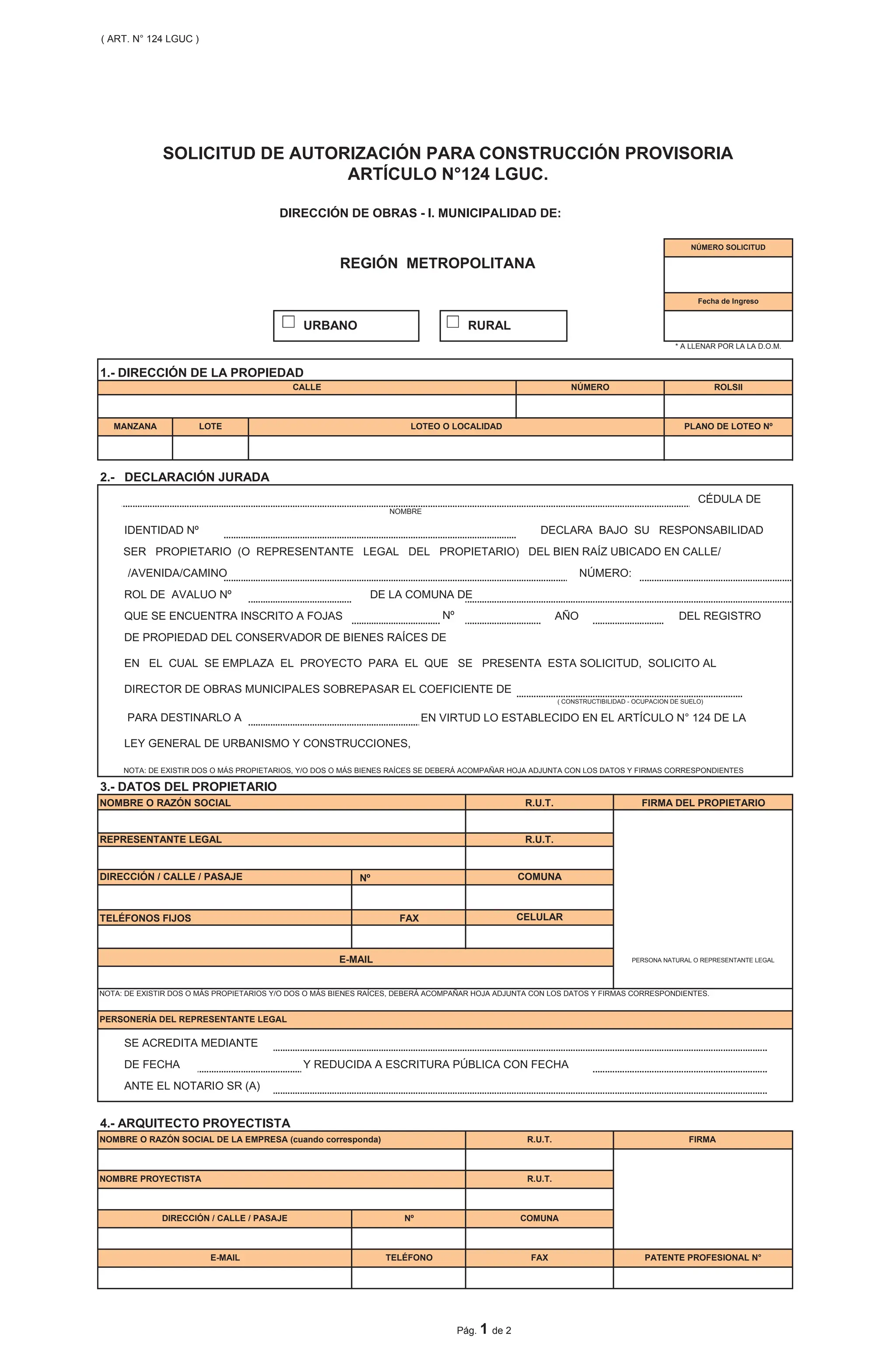 FORMULARIO SOLICITUD DE PERMISO DE OBRA PROVISORIA -ART 124 LGUC-.pdf