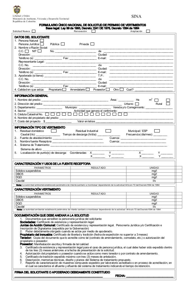 Formulario Solicitud Permiso Vert
