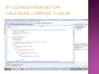 Formulario tipo calculadora if then-else guevara