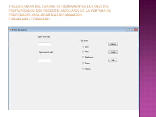 Formulario tipo calculadora if then-else guevara