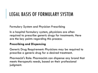 FORMULARY.ppt hospital formulary in hospital | PPT