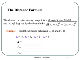Formulas