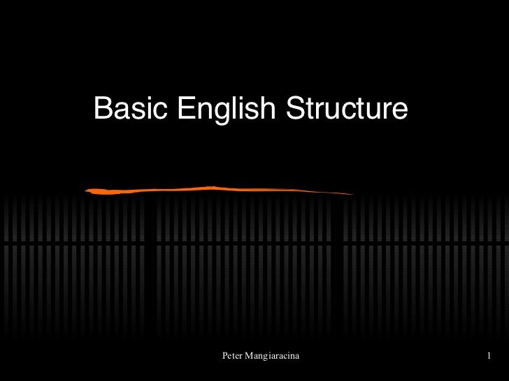 Basic English Structure