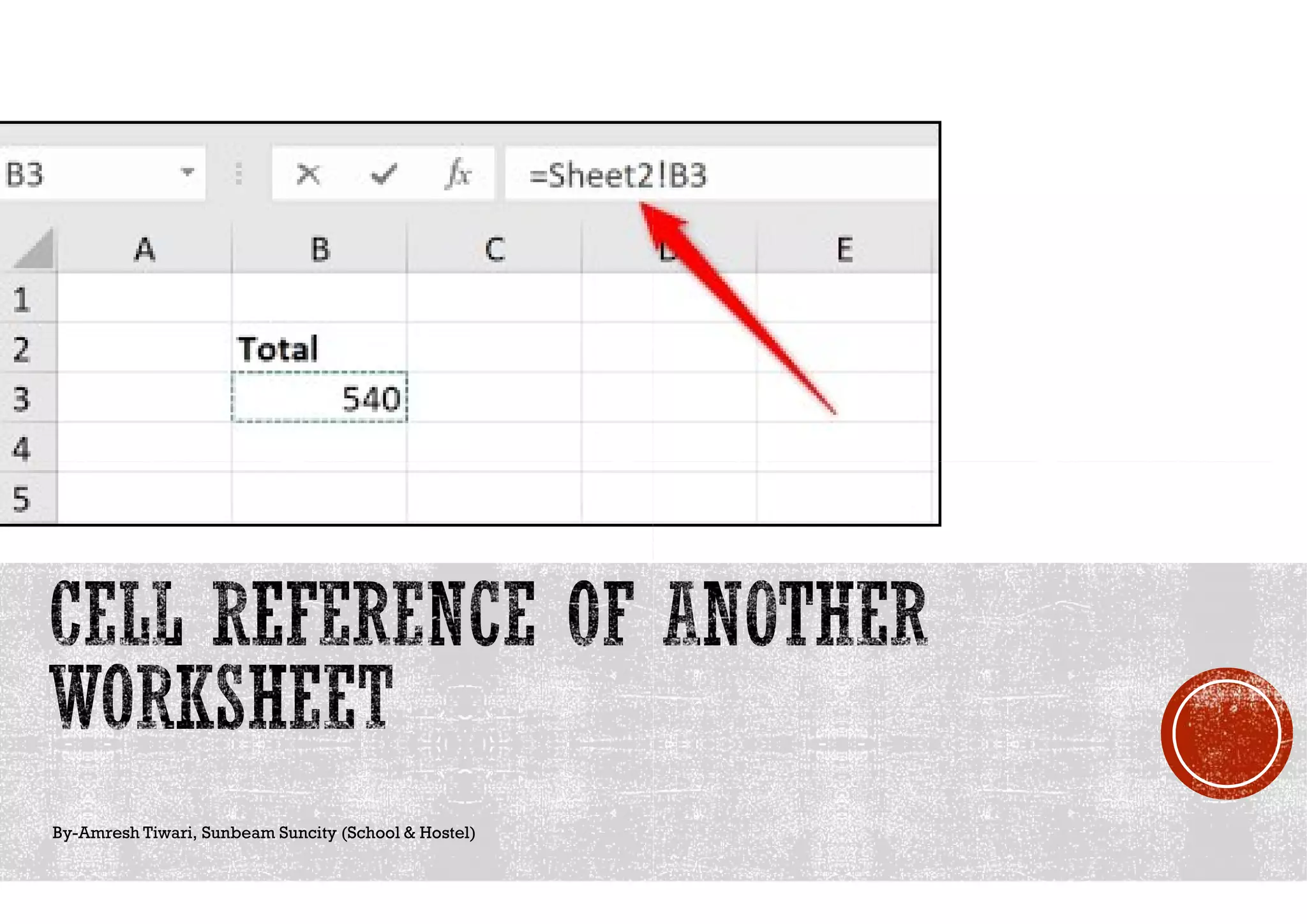 By-Amresh Tiwari, Sunbeam Suncity (School & Hostel)
 